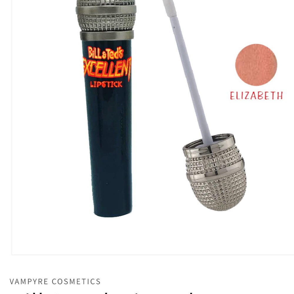 Vampyre Cosmetics + Bill & Ted's Excellent Lipstick in Elizabeth sealed in box